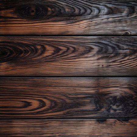 Rustic Wood: Dark Textured Background Generative AIの素材