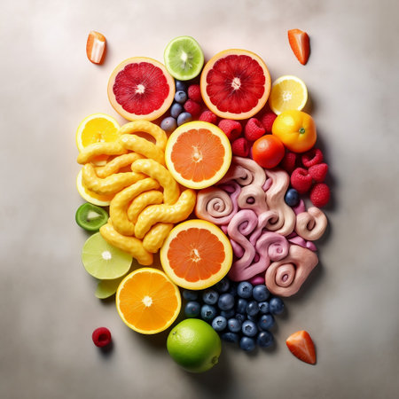 Fruit Slices: Brain Top View Generative AIの素材