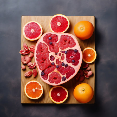 Fruit Slices: Brain Top View Generative AIの素材