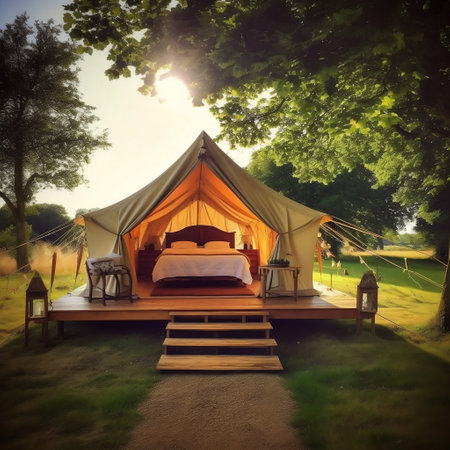 Luxury Glamping: Glamorous Camping Generative AIの素材