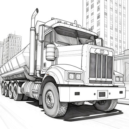 Construction Vehicle Coloring Pages - Incredibly Fun Generative AIの素材