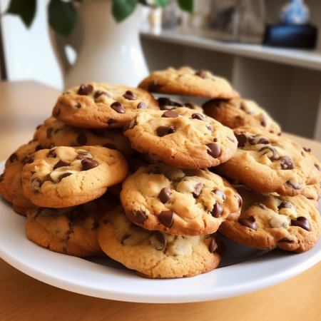 Chocolate Chip Cookies Generative AIの素材