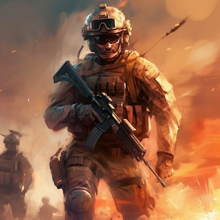 Concept Art Army Soldier on a Mission AIの素材