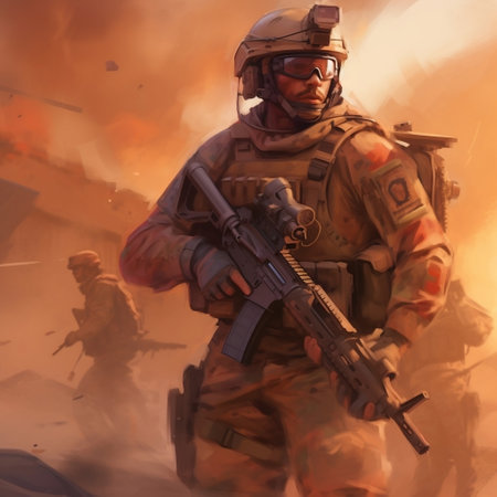 Concept Art Army Soldier on a Mission AIの素材