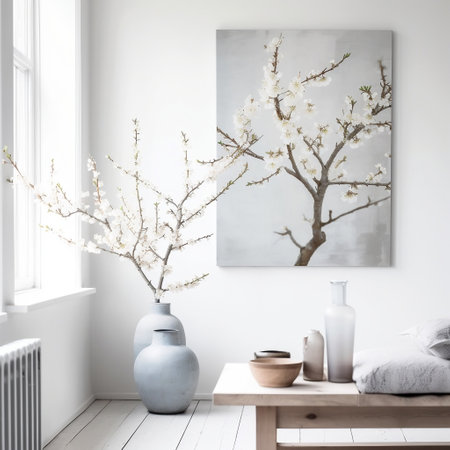 Spring Home Decoration Minimalist Scandinavian Interior AIの素材