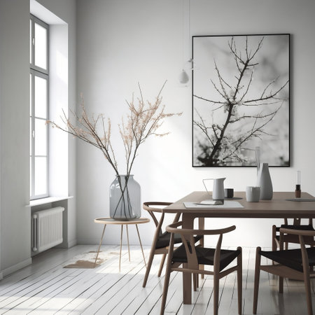Spring Home Decoration Minimalist Scandinavian Interior AIの素材