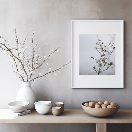 Spring Home Decoration Minimalist Scandinavian Interior AIの素材