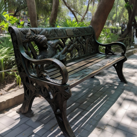 Park Bench Generative AIの素材