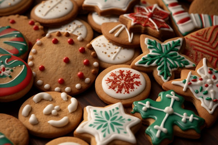 Holiday Cookies Image Generative AIの素材