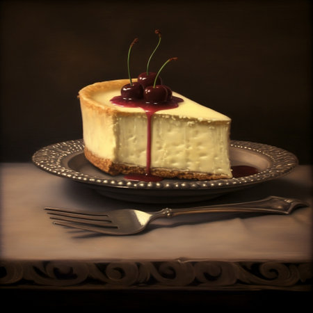Delectable Cheesecake Delight Generative AIの素材