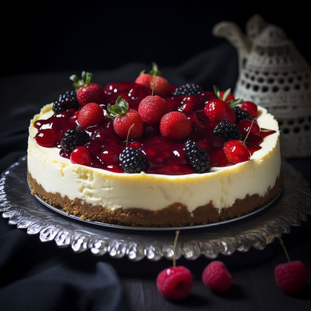 Delectable Cheesecake Delight Generative AIの素材