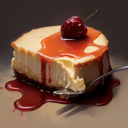 Delectable Cheesecake Delight Generative AIの素材