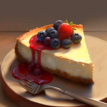 Delectable Cheesecake Delight Generative AIの素材