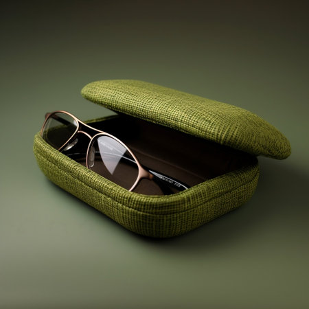 Minimalist Spectacle Case with Incorporation of Bast Fiber Generative AIの素材