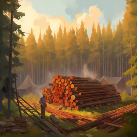 Wood in the Forest Generative AIの素材