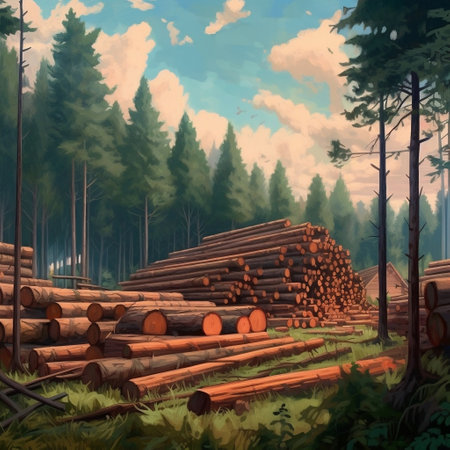 Wood in the Forest Generative AIの素材