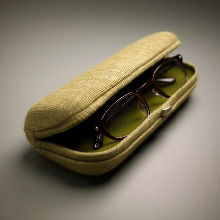 Minimalist Spectacle Case with Incorporation of Bast Fiber Generative AIの素材