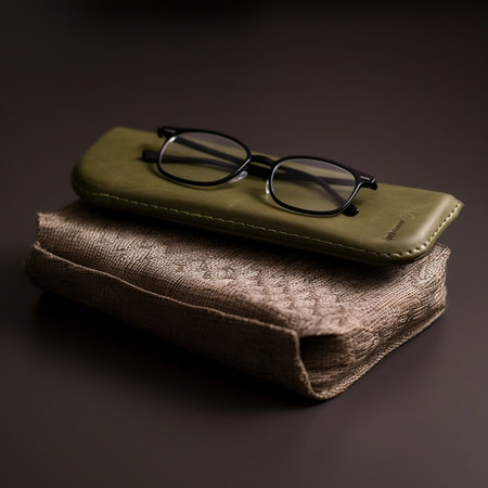 Minimalist Spectacle Case with Incorporation of Bast Fiber Generative AIの素材