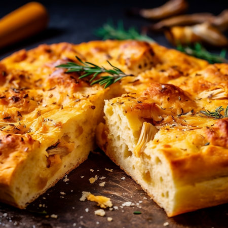 Chicken Curry Focaccia Generative AIの素材