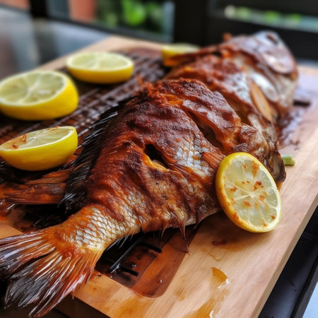 Grilled Fish Generative AIの素材
