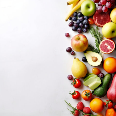 Healthy Food Fruits and Vegetables Generative AIの素材