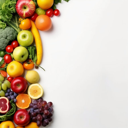 Healthy Food Fruits and Vegetables Generative AIの素材