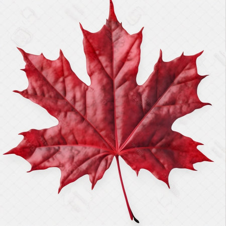 Red Sugar Maple Leaf Plant Nature Foliage Generative AIの素材