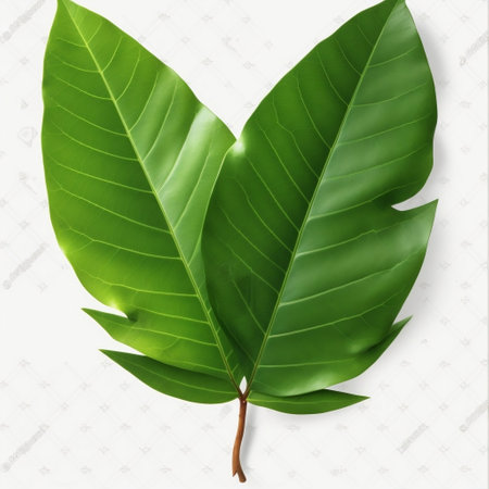 Mango Leaf Leaves Plant Nature Foliage Stalk Green Generative AIの素材