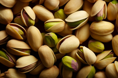 Close up Pistachio Background Nutty Delights Generative AIの素材