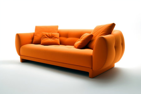 Isolated Modern Sofa Generative AIの素材