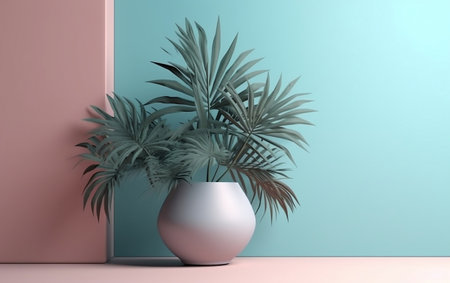 Minimalist Plant Simplistic Generative AIの素材
