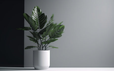 Minimalist Plant Simplistic Generative AIの素材