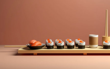 Simplicity in Sushi Embracing Minimalist Elegance Generative AIの素材
