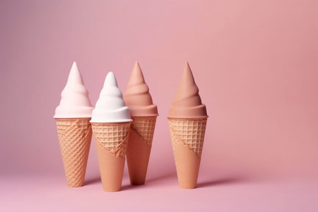 Ice Cream Cone Collection Generative AIの素材