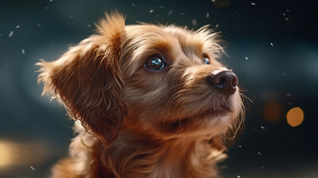 Adorable Dog Closeup Photorealistic Ultra Sharp Generative AIの素材