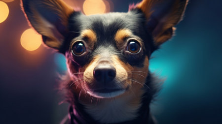 Adorable Dog Closeup Photorealistic Ultra Sharp Generative AIの素材