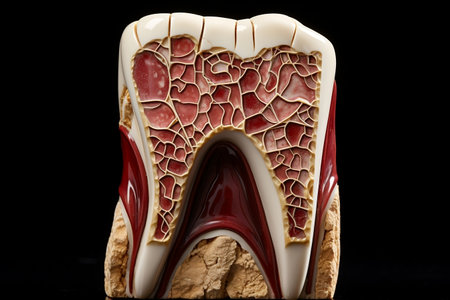Sectioned Ceramic Tooth Generative AIの素材