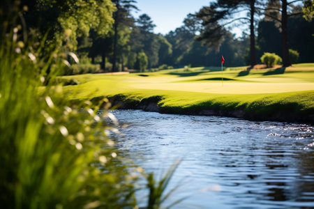 Golf Ball on Water featured Course Generative AIの素材