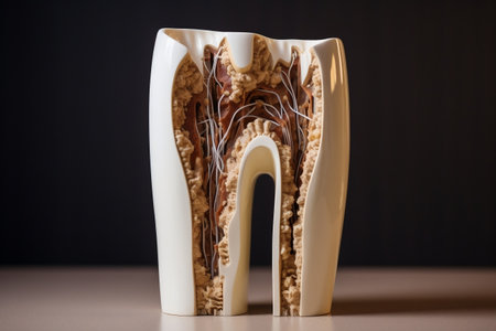 Sectioned Ceramic Tooth Generative AIの素材