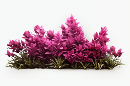 A vibrant bunch of purple flowers is arranged in a bouquet Generative AIの素材
