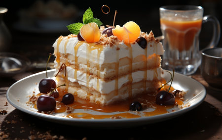 Tiramisu dessert Generative AIの素材