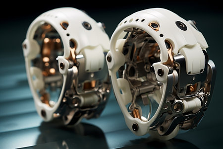 Metal and Plastic Knee Implants Generative AIの素材