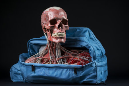 Medical Bag Human Anatomy Mannequin Generative AIの素材