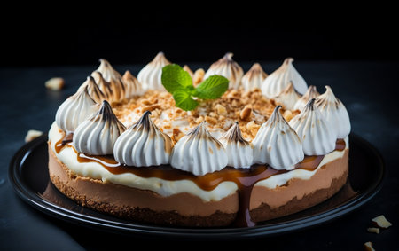 Cheesecake with Cream Generative AIの素材