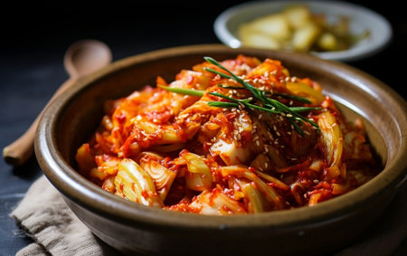Kimchi Korean dish Generative AIの素材