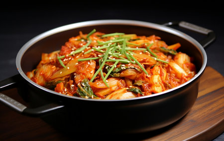 Kimchi Korean dish Generative AIの素材