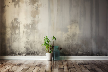 Mold Growth Caused by Water Damage on the Interior Generative AIの素材