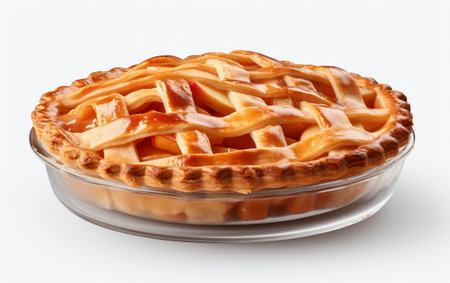 Apple Pie on Isolated Backgroundの素材