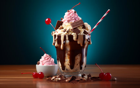 Sumptuous Milkshake Generative AIの素材