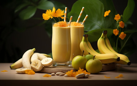 Banana Smoothie Generative AIの素材